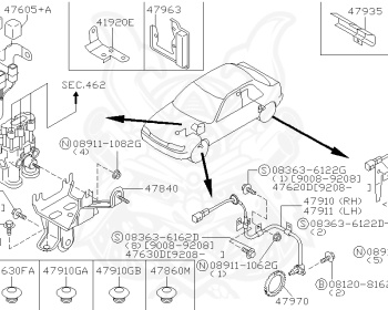 Nissan - Pulsar - N14 - 1990 - GTI - 4 DOOR SEDAN(4S) - 2 WHEEL DRIVE(2WD) - AUTOMATIC TRANSMISSION(AT) - SR18DE