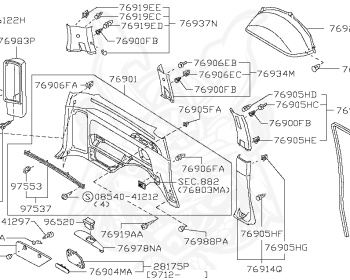 Nissan - Elgrand - E50 - 1999 - X GRADE - HARDTOP(K) - 4 WHEEL DRIVE(4WD) - AUTOMATIC TRANSMISSION(AT) - VG33E