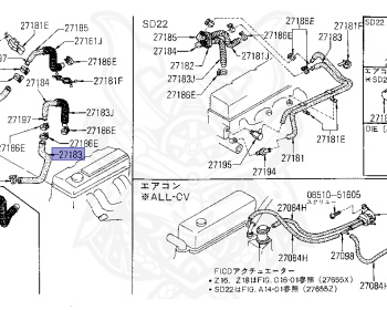 Nissan - Datsun - 720 - 1982 - DELUXE TYPE - Guard Truck (TL) - 4 WHEEL DRIVE(4WD) - 5 SPEED MANUAL TRANS(F5) - Z18S