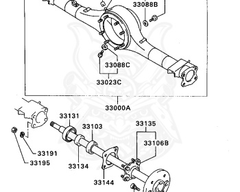 Mitsubishi - Minicab Truck - U42T - 1993 - HFDV4 - 3G83