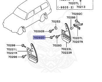 Mitsubishi - Pajero - V43W - 1992 - GRXE - 6G72