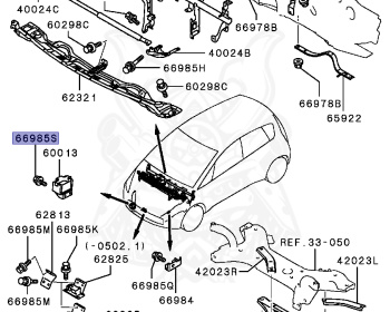 Mitsubishi - Colt Ralliart Version R - Z27AG - 2004 - XNGF5 - 4G15