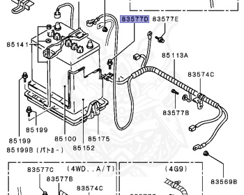 Mitsubishi - Lancer - CB1A - 1995 - PNH2 - 4G13