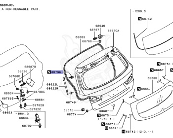 Mitsubishi - RVR - GA3W - 2016 - XTLH - 4B10