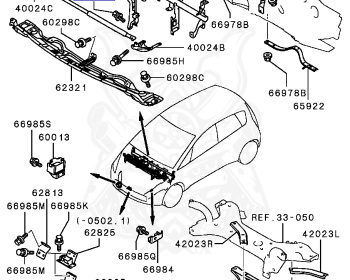 Mitsubishi - Colt Ralliart Version R - Z27AG - 2004 - XNGF5 - 4G15
