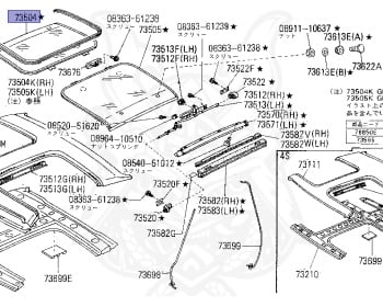 Genuine Fairlady Z Z31 Exterior OEM parts supplied from Japan