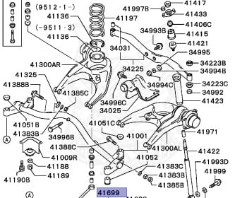 Genuine Chariot Grandis N84W Handling OEM parts supplied from