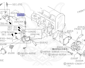 Nissan - Avenir - W10 - 1997 - SALUT/X - WAGON(W) - 2 WHEEL DRIVE(2WD) - AUTOMATIC TRANSMISSION(AT) - CD20T