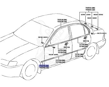 Toyota - Corolla - AE100 - 1995 - SE-L TYPE - 4-DOOR(SEDAN) - Manual - 5AFE