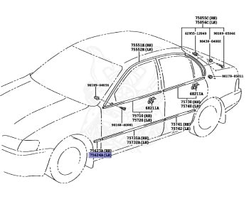 Toyota - Corolla - AE100 - 1995 - SE-L TYPE - 4-DOOR(SEDAN) - Manual - 5AFE
