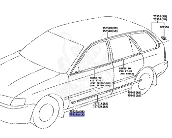 Toyota - Corolla - EE104G - 1995 - L TYPE - WAGON - Manual - 5EFE