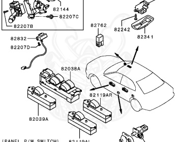 Mitsubishi - Galant - EC1A - 1996 - PRGC6 - 4G93