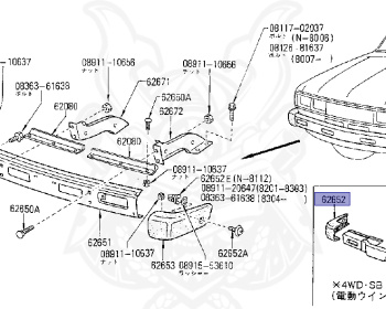 Nissan - Datsun - 720 - 1983 - DELUXE TYPE - Heisho Truck (TH) - 2 WHEEL DRIVE(2WD) - 4 SPEED T/M COLUMN SHIFT(R4) - SD22