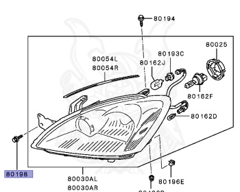 Mitsubishi - Lancer - CS2A - 2000 - SNDE - 4G15