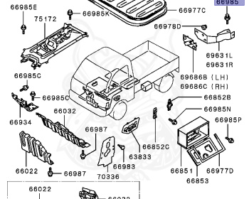 Mitsubishi - Minicab Truck - U42T - 1991 - HFSV7 - 3G83