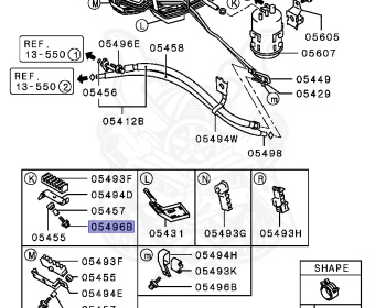 Mitsubishi - Galant VR-4 - EC5A - 1998 - SYGF3 - 6A13