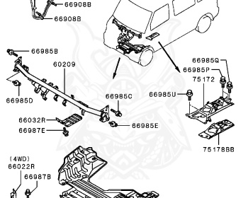 Mitsubishi - Minicab Truck - U62T - 1999 - YNSA1 - 3G83