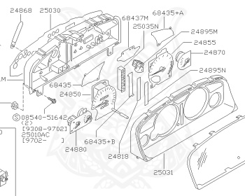 Nissan - Skyline - R33 GTS-t - ECR33 - 1996 - GTS25TM1 - 4 DOOR SEDAN(4S) - 2 WHEEL DRIVE(2WD) - MANUAL TRANS 5-SPEED(MT.F5) - HICAS - RB25DET