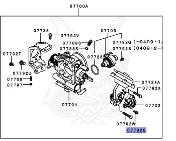 Mitsubishi - Eclipse - D53A - 2004 - BRGVLFJ - 6G72