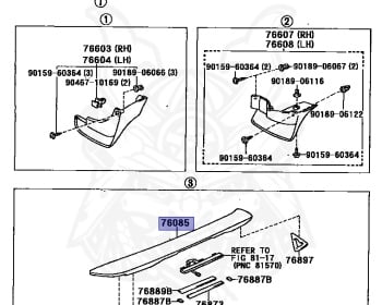 Genuine Mark 2 JZX90 Exterior OEM parts supplied from Japan