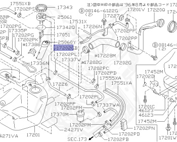 Nissan - Bluebird - U14 - 1996 - SSS Atessa - SEDAN(S) - 4 WHEEL DRIVE(4WD) - AUTOMATIC-FLOOR SHIFT(AT.F4) - SR20DE