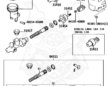 Toyota - Hilux Surf - LN130W - 1992 - SSR-XSSR-VSSR-GSSR-X WIDE TYPE - WAGON - Manual - 2LTE