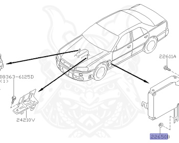 Nissan - Skyline - R34 25GT - ENR34 - 2000 - 25GT - 4 DOOR SEDAN(4S) - AUTOMATIC-FLOOR SHIFT(AT.F4) - High cast, 2-link (IRS.2WD) - RB25DE