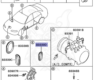 Mitsubishi - Mirage - CK2A - 1995 - PRXM3 - 4G15