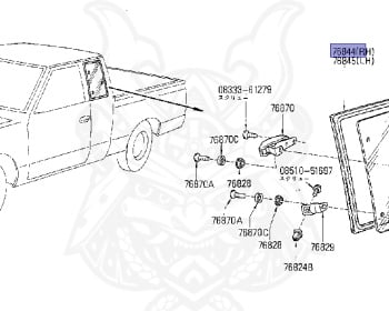 Nissan - Datsun - 720 - 1980 - DELUXE TYPE - Teisho Track (TL) - 2 WHEEL DRIVE(2WD) - 4 SPEED T/M COLUMN SHIFT(R4) - J16S