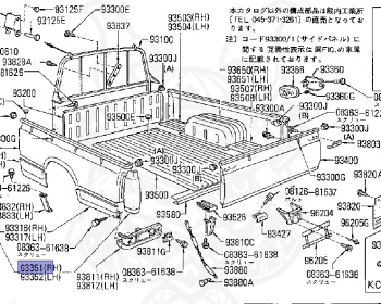 Nissan - Datsun - 720 - 1980 - DELUXE TYPE - DOUBLE CAB(WC) - 2 WHEEL DRIVE(2WD) - 4 SPEED T/M COLUMN SHIFT(R4) - J16S