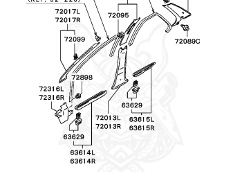 Mitsubishi - Lancer - CB1A - 1992 - SKH2 - 4G13