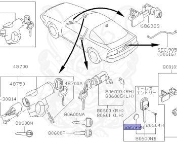 Nissan - 180SX - RS13 - 1996 - Type R/X - HATCH BACK(HB) - MANUAL TRANSMISSION(MT) - TWO WHEELS STEERING(2WS) - SR20DET