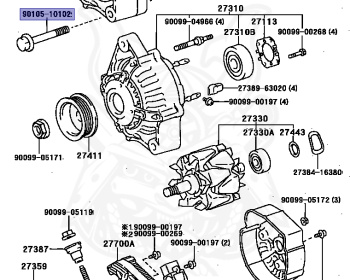 Toyota - Cynos - EL52C - 1997 - ALPHA - CONTINUOUSLY VARIABLE TRANSMISSION - Automatic - 4EFE