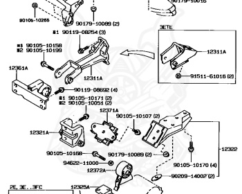 Toyota - Tercel - EL31 - 1989 - UX TYPE - 3 DOOR - Automatic - 3E