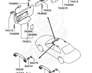 Mitsubishi - Diamante - F31A - 1998 - TYXM5 - 6G73