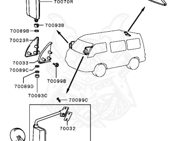 Mitsubishi - Delica Star Wagon - P35W - 1986 - HSRXT7 - 4D56