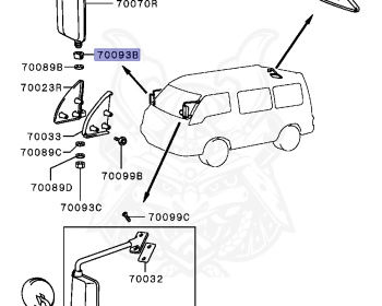 Mitsubishi - Delica Van - P25W - 1987 - SNPT - 4D56