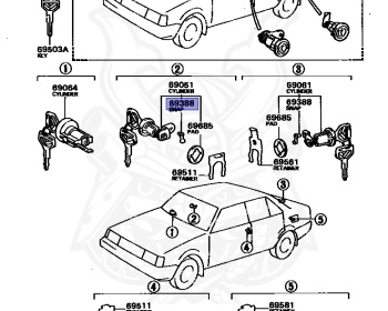 Toyota - Corolla - AE81 - 1986 - DX TYPE - 4-DOOR - Automatic - 3ALU