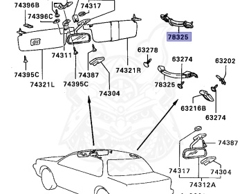 Mitsubishi - Lancer - C73A - 1989 - SNGM - 4G61