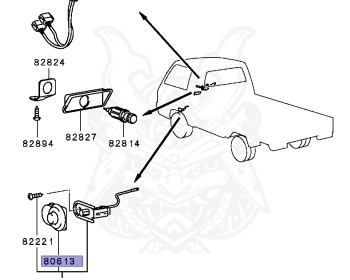 Mitsubishi - Delica Truck - L039P - 1990 - YMZD4 - 4D56
