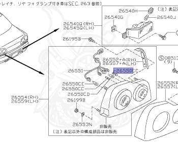 Nissan - Skyline - R34 25GT - ENR34 - 2001 - GT-V - 4 DOOR SEDAN(4S) - AUTOMATIC-FLOOR SHIFT(AT.F4) - Hi-Cas 2-Link (HI.2WD) - RB25DE