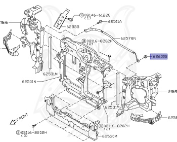 Nissan - Elgrand - E51 - 2007 - HIGHWAYSTAR GRADE - 5 Door Coach (5K) - 2 WHEEL DRIVE(2WD) - AUTOMATIC TRANSMISSION(AT) - VQ35DE