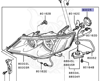 Mitsubishi - Outlander - CW6W - 2008 - XLXYZ1 - 6B31