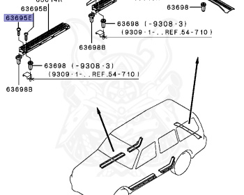 Mitsubishi - Pajero Evolution - V55W - 1994 - GNXH - 6G74