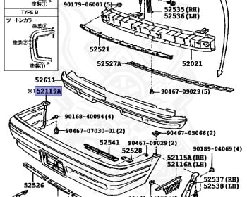 Genuine Chaser GX81 Exterior OEM parts supplied from Japan