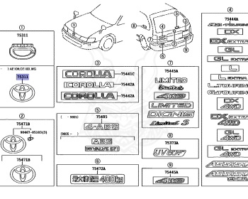Toyota - Corolla - AE104G - 1995 - L TOURING TYPE - WAGON - Manual - 4AFE