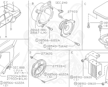 Nissan - Cima - FGY33 - 1997 - 41L - SEDAN(S) - AUTOMATIC TRANSMISSION(AT) - 2-link IRS suspension (2WD.IRS) - VH41DE