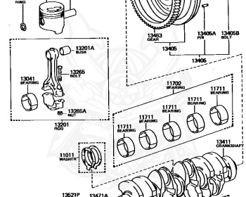 Genuine Blizzard LD20 Engine OEM parts supplied from Japan