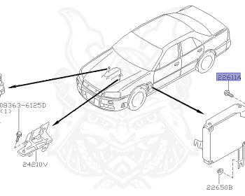 Nissan - Skyline - R34 25GT - ENR34 - 2000 - 25GT - 4 DOOR SEDAN(4S) - AUTOMATIC-FLOOR SHIFT(AT.F4) - High cast, 2-link (IRS.2WD) - RB25DE