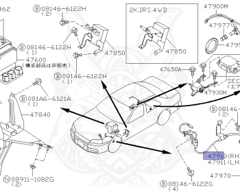 Nissan - Skyline - R34 25GT - ENR34 - 1998 - 25GT FOUR - 2 door hard top (2K) - AUTOMATIC-FLOOR SHIFT(AT.F4) - Hi-cast 4-link (IRS.4WD) - RB25DE